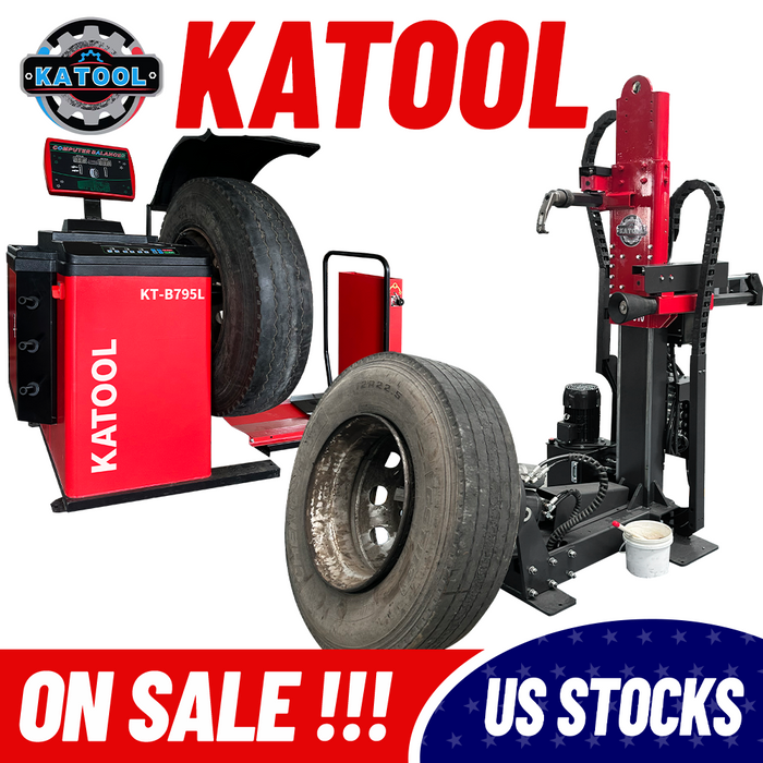 Tire Changer Machine Katool KT-VT910 and Wheel Balancer KT-B795 Tires Repair